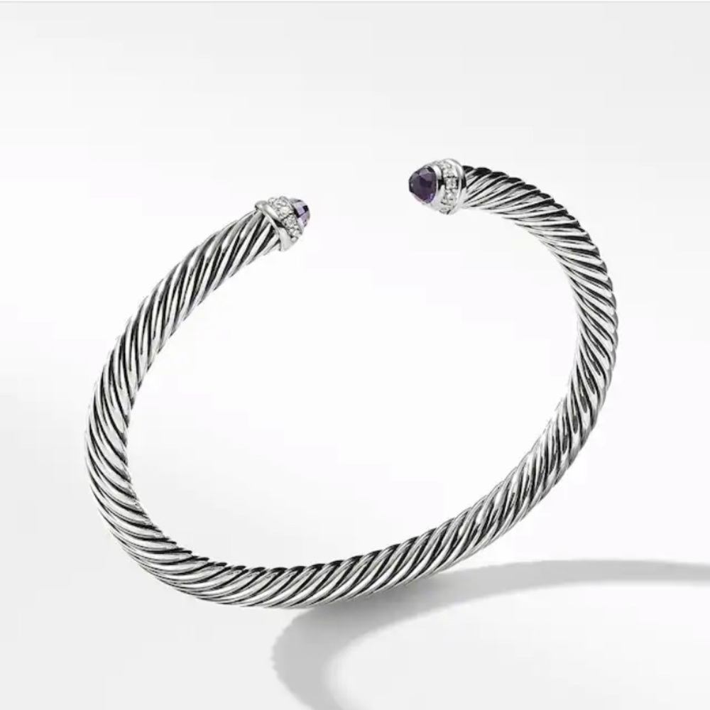 David Yurman  Bracelet Amethyst & Diamonds